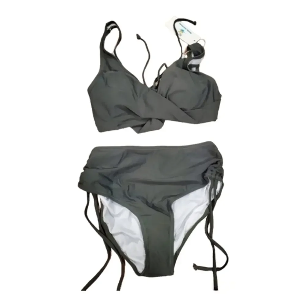 Beachsissi‎ green bikini bathing suit NWT